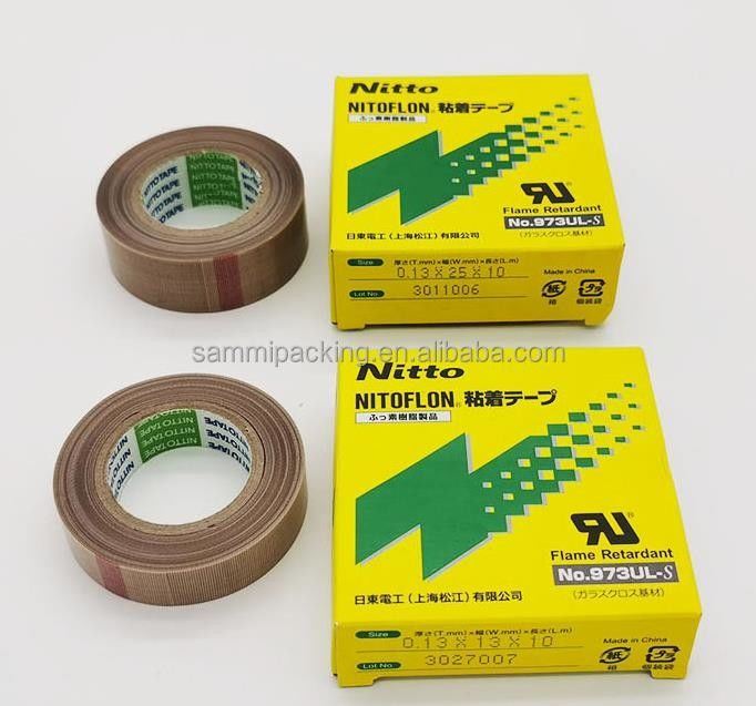 Nitto 973UL Nitto 903 PTFE Włókno szklane Taśma taśmowa do uszczelniania Nitto Taśma 0,13 mm × 13 mm × 10 m 973UL-S