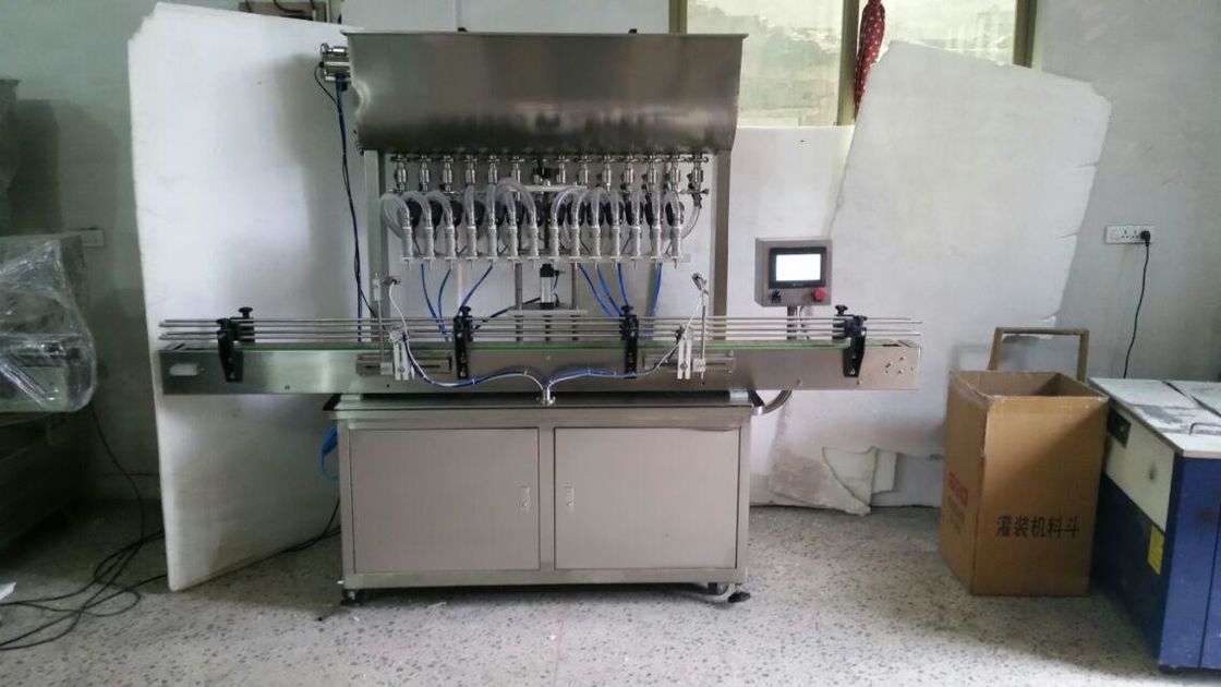 Automatyczna 4-głowa maszyna do napełniania płynów butelkowanie linia maszyna do napełniania linii produkcyjnej