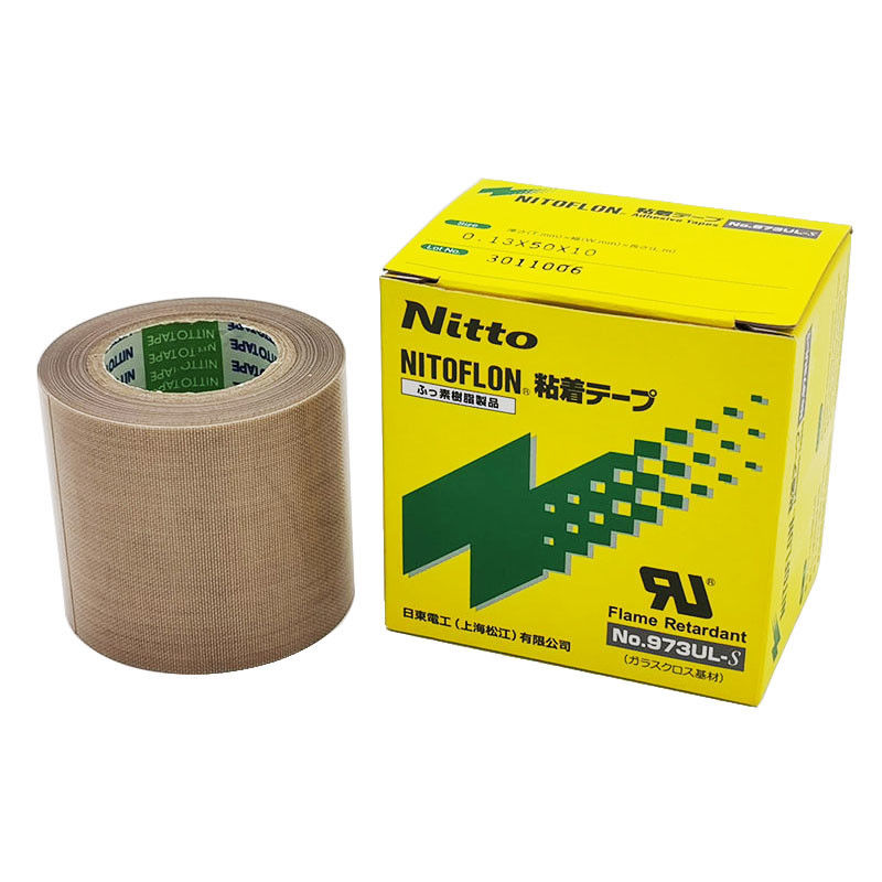 Oryginalna taśma Nitto Denko PTFE Taśma odporna na ciepło Taśma izolacyjna PTFE Taśma klejąca 973UL-S