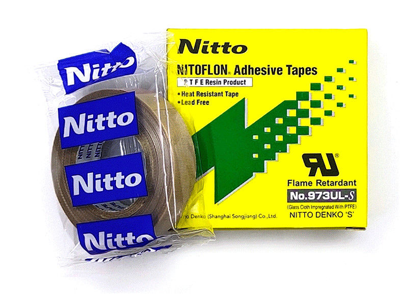 Oryginalna taśma Nitto Denko PTFE Taśma odporna na ciepło Taśma izolacyjna PTFE Taśma klejąca 973UL-S