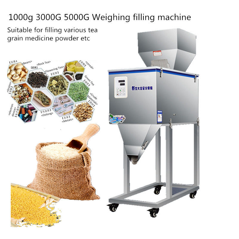 100-2500g Półautomatyczna maszyna do ważenia granul/proszku/ryżu/kawy/przypraw z dużym łopatem