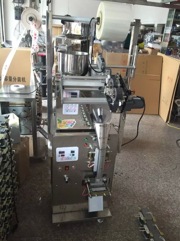 Półautomatyczna elektryczna maszyna do pakowania torebek do herbaty, wypełniona stali nierdzewnej i proszkiem z niezawodnymi komponentami rdzenia silnika