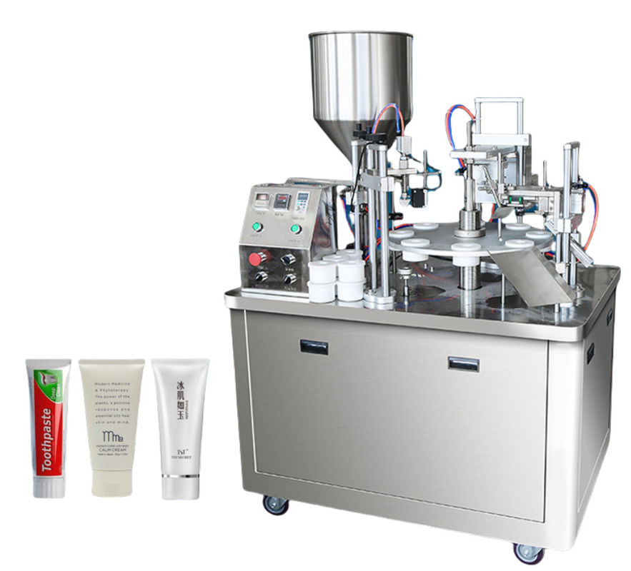 Automatyczny uszczelniacz rur Laminatowa pasta do zębów Losowanie Automatyczna miękka aluminiowa plastykowa maszyna do wypełniania i uszczelniania rur