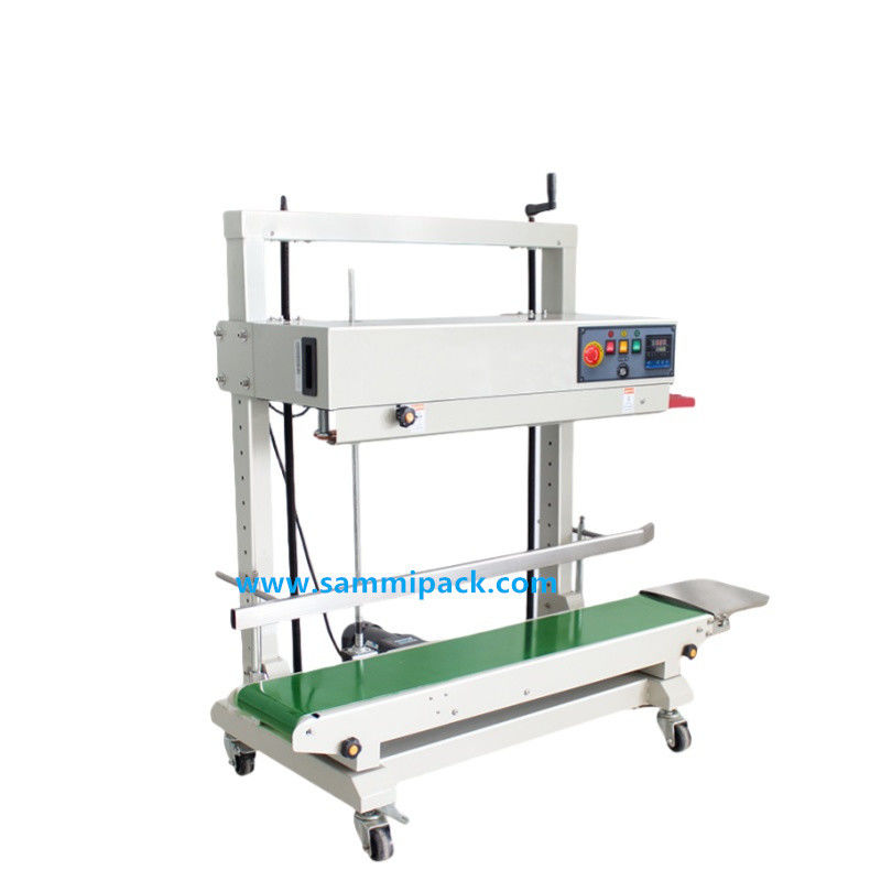 FRD-1200V Elektryczna półautomatyczna maszyna do uszczelniania cieplnego do ciągłego pionowego uszczelniania plastikowych torebek do napojów