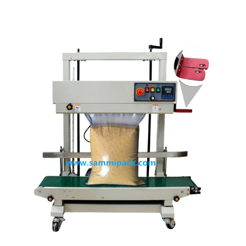FRD-1200V Elektryczna półautomatyczna maszyna do uszczelniania cieplnego do ciągłego pionowego uszczelniania plastikowych torebek do napojów