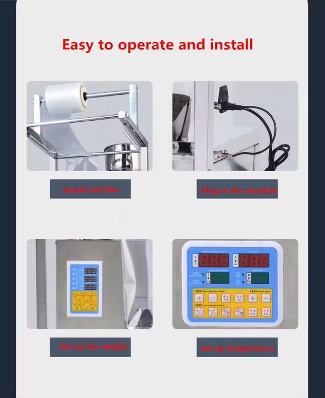 Całkowicie automatyczna maszyna do pakowania popcornu na przekąskę chipsy orzechowe mąka wielofunkcyjna