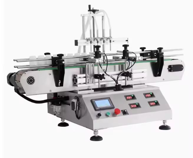 4-głowicowa, automatyczna, magnetyczna pompa do napełniania płynami na blat do soku, wody i oleju