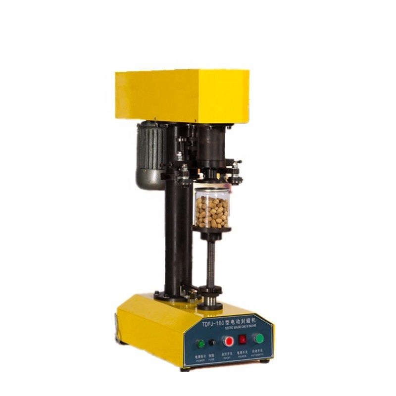 Gorąca sprzedaż TDFJ-160 Maszyna do zamykania puszek do żywności, plastikowych słoików, pojemników, aluminiowych puszek do piwa, pokrywek