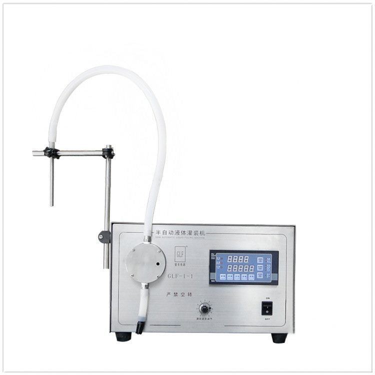 Elektryczna precyzyjna napełniarka do cieczy, podwójna pompa, model GLF-1-1