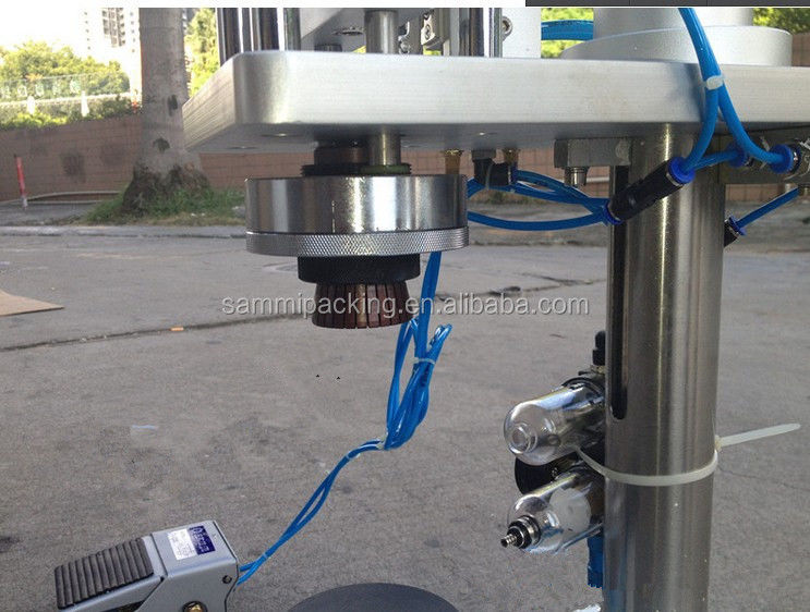 Półautomatyczne urządzenie do zamykania i zaciskania flakonów perfum, zamykarka do flakonów perfum