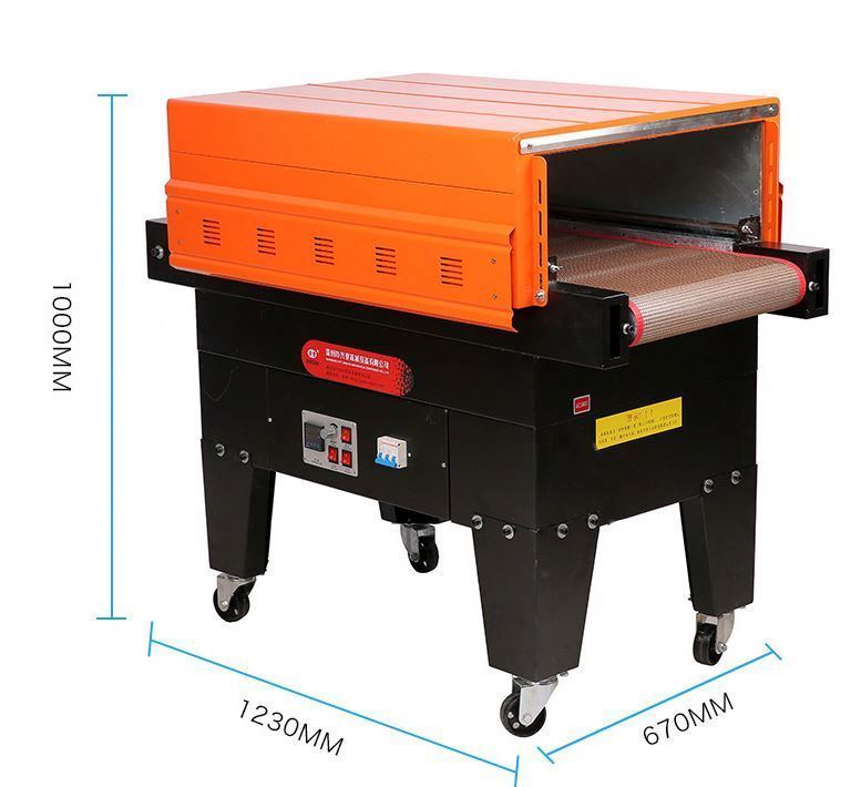 Gorąca Wyprzedaż BS-4535 Maszyna do Pakowania Termokurczliwego z Dyszą, Duży Tunel, Folia Termokurczliwa PVC