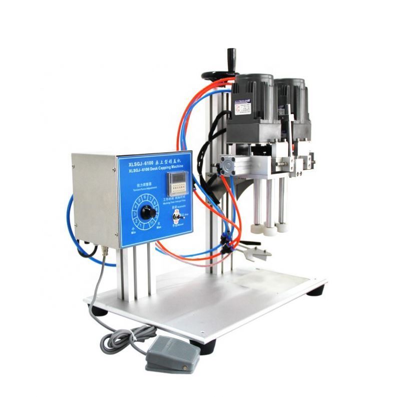 Spray Caps Capping Machine, półautomatyczna maszyna do zatykań butli do szamponu, żelu prysznicowego