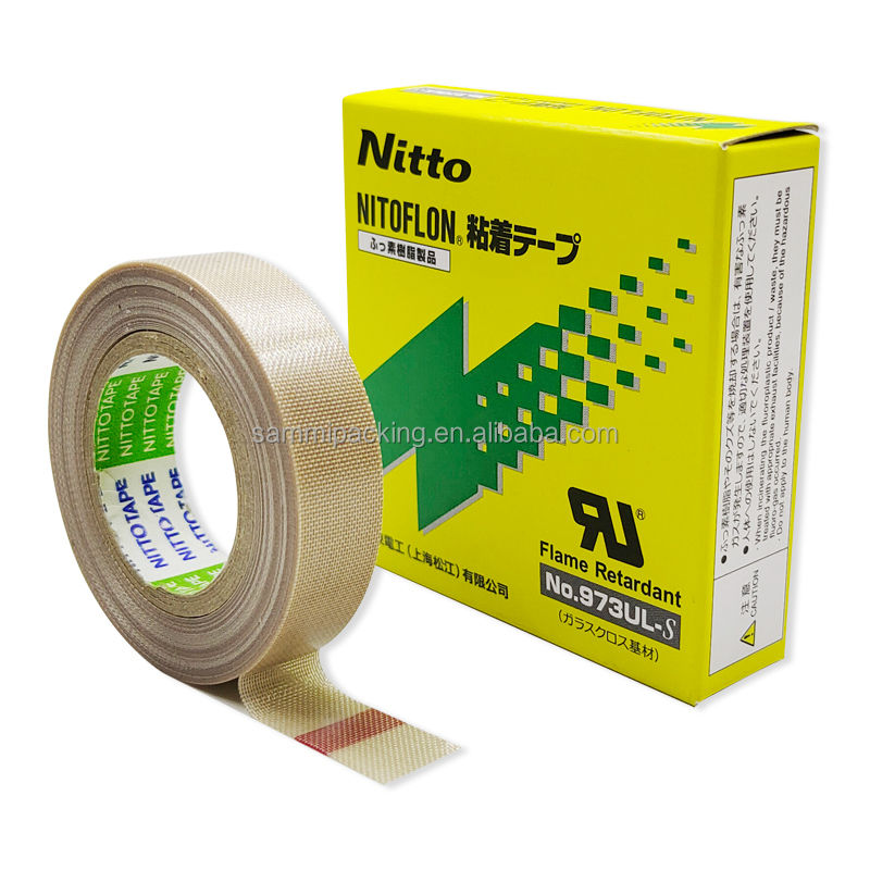 NITTO PTFE 973UL 13mm19mm Te Flon Silicone Wysokotemperaturowa Wstrzymałość cieplna Wstrzymałość cieplna Taśma uszczelniająca