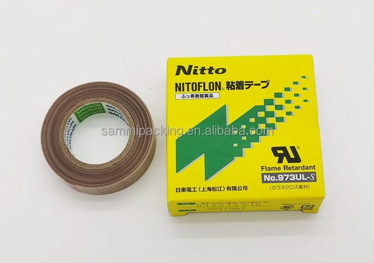 NITTO PTFE 973UL 13mm19mm Te Flon Silicone Wysokotemperaturowa Wstrzymałość cieplna Wstrzymałość cieplna Taśma uszczelniająca