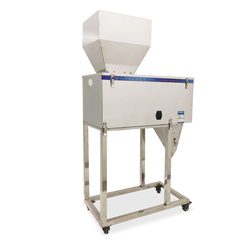 Automatyczna półautomatyczna maszyna do napełniania granulatem ziarna pszenicy, cukru, fasoli, ryżu z dużym lejkiem, silnikiem rdzeniowym, do napojów