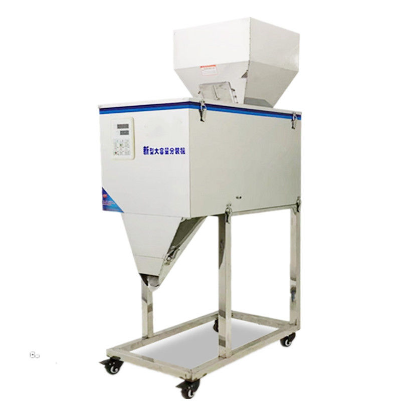 Automatyczna półautomatyczna maszyna do napełniania granulatem ziarna pszenicy, cukru, fasoli, ryżu z dużym lejkiem, silnikiem rdzeniowym, do napojów