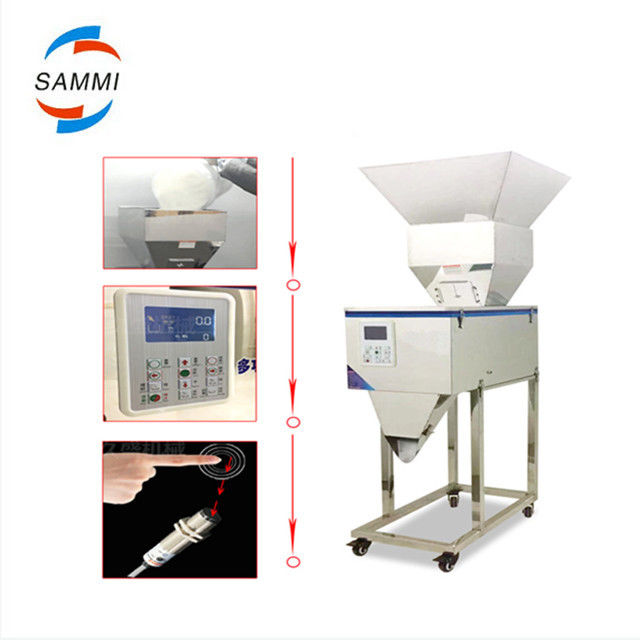 Mała półautomatyczna maszyna stołowa Elektryczne sterowanie cyfrowe Przyprawa herbata kawa granulki Waga maszyna wypełniająca