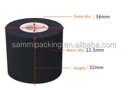 12 sztuk/partię, 36*32mm Hot Ink Roller/ Hot Ink Roll/ Printing Ink Roller dla maszyny do kodowania daty MY-380/MY-300