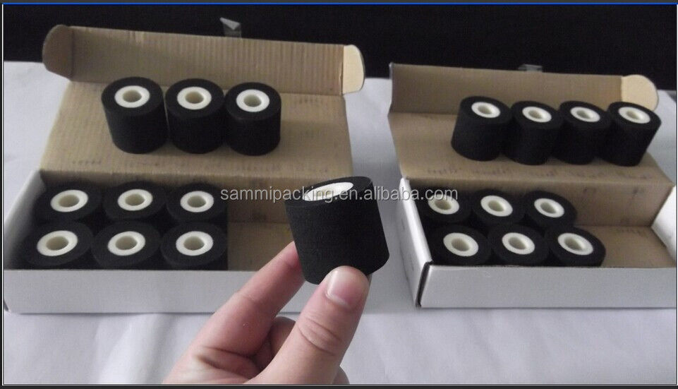 12 sztuk/partię, 36*32mm Hot Ink Roller/ Hot Ink Roll/ Printing Ink Roller dla maszyny do kodowania daty MY-380/MY-300