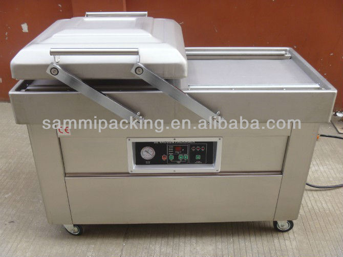 Wielofunkcyjna dwukomorowa pakowaczka próżniowa do bekonu wołowego, kurczaka, tofu, orzeszków ziemnych, owoców morza