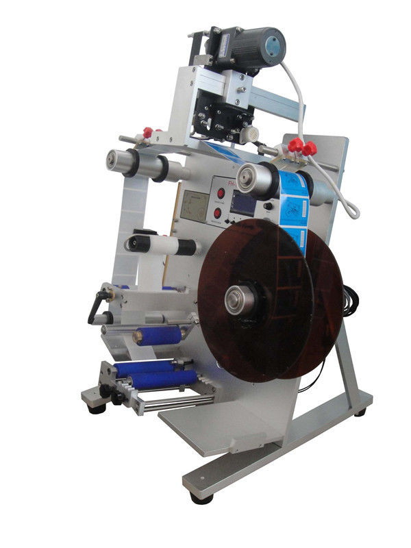 Automatyczna maszyna do etykietowania naklejki pionowej z drukarką daty do opakowania butelki okrągłej