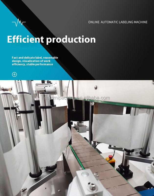 Wysokiej jakości dwustronna etykieciarka precyzyjna do nakładania etykiet papierowych na butelki kosmetyczne i wina, dwustronna