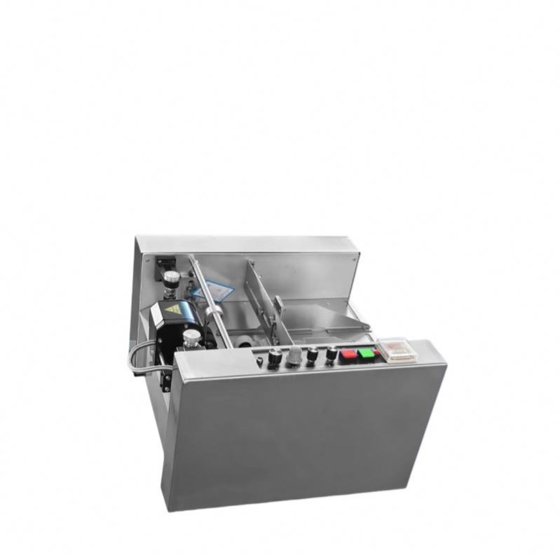 MY-300 Urządzenie do kodowania i drukowania na biurko, maszyna do stemplowania daty, automatyczna, ze stali nierdzewnej, z pełnym kołem tuszowym