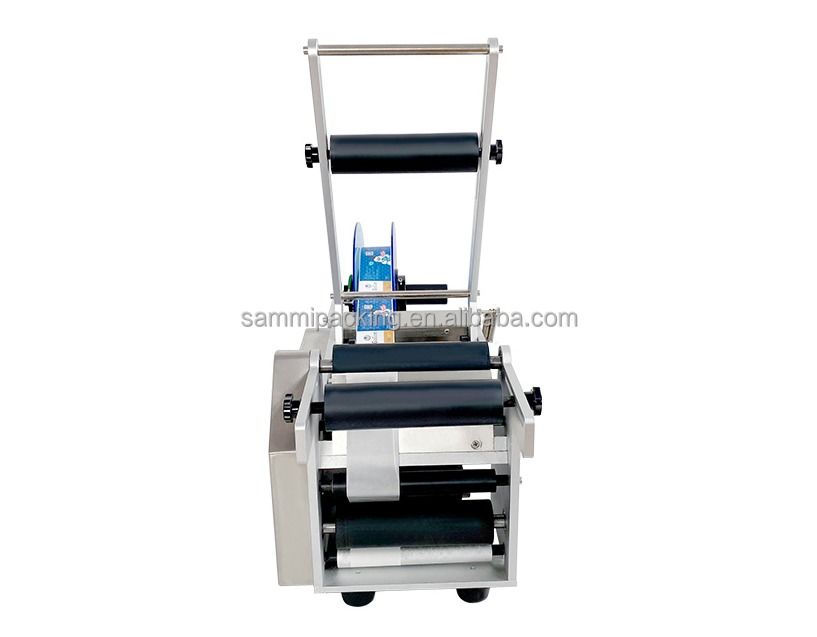 MT-50 Półautomatyczna etykieciarka do okrągłych butelek, maszyna do etykietowania puszek i butelek z napojami