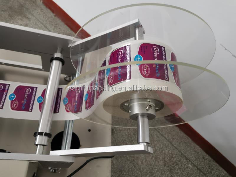 Najlepsza cena elektryczna dwustronna maszyna do etykietowania żywności, wina, plastikowych szklanych butelek, okrągłych puszek i słoików dla małych firm