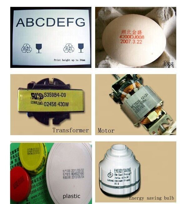 Łatwa w obsłudze drukarka atramentowa przemysłowa czas/data/sygnały/kodująca/maszyna do druku na butelkę/przewód/kabel/jajka/sak