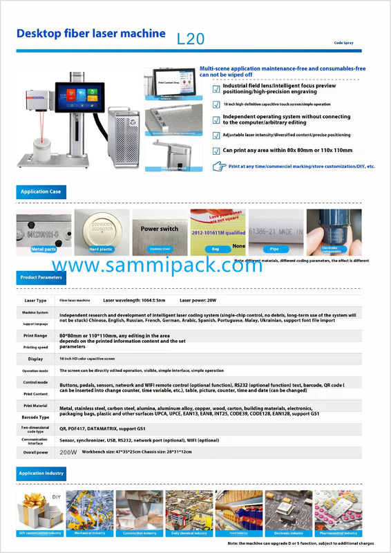 Wysokiej jakości przenośna maszyna do znakowania laserem światłowodowym - 20W/30W/50W/100W Raycus do grawerowania metali