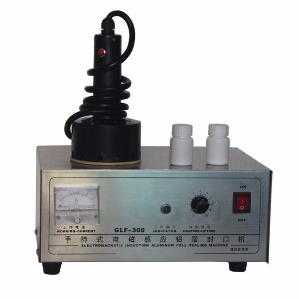 Nowy typ GLF-300 Indukcyjna zgrzewarka folii aluminiowej, Zgrzewarka do plastikowych gwintów śrubowych, Przenośna zgrzewarka do zakrętek okrągłych butelek