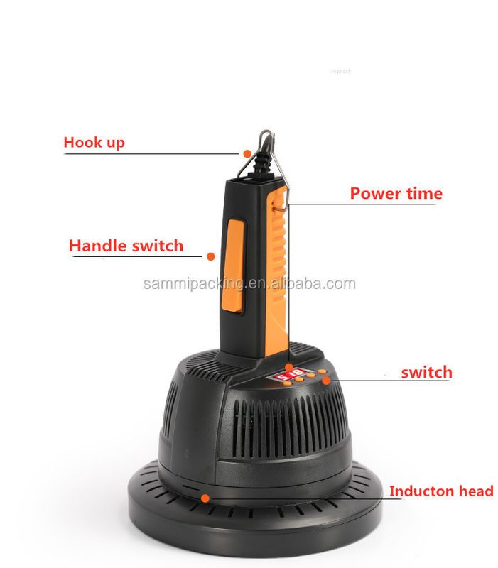 Ręczna indukcyjna zakręcarka do zamykania butelek, zgrzewarka do zakrętek z folii aluminiowej