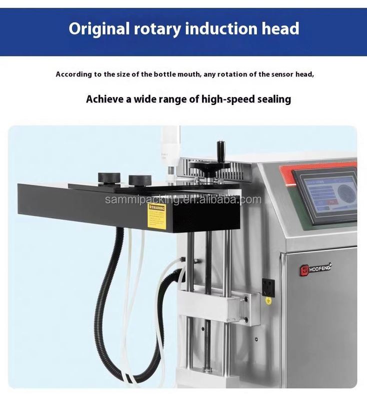 Automatyczna ciągła maszyna uszczelniająca indukcją elektromagnetyczna uszczelniacz cieplny indukcyjny dla małych plastikowych butelek