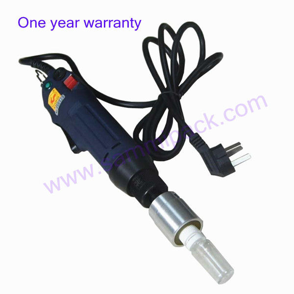 Przenośna, ręczna elektryczna zakręcarka do butelek, automatyczna z pierścieniem zabezpieczającym, zakręcarka do butelek z tworzywa sztucznego