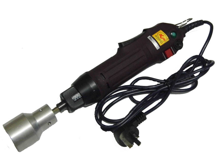 Przenośna, ręczna elektryczna zakręcarka do butelek, automatyczna z pierścieniem zabezpieczającym, zakręcarka do butelek z tworzywa sztucznego