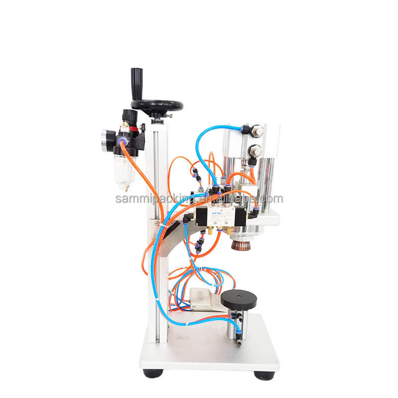 Tania cena ręczna pneumatyczna maszyna do korkowania perfum ze stali nierdzewnej, prasa do zamykania perfum