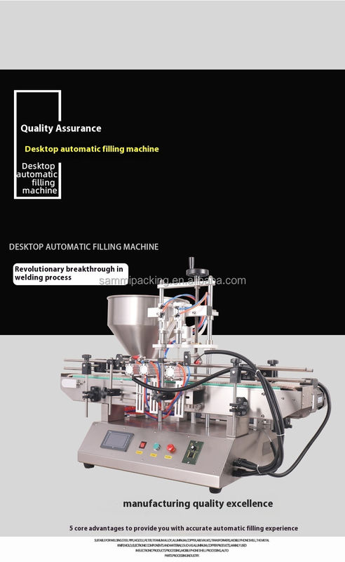 Wysokiej prędkości automatyczna maszyna do wypełniania kremów kosmetycznych Maszyna do wypełniania sosu pomidorowego Maszyna do wypełniania masła orzechowego z przenośnikiem