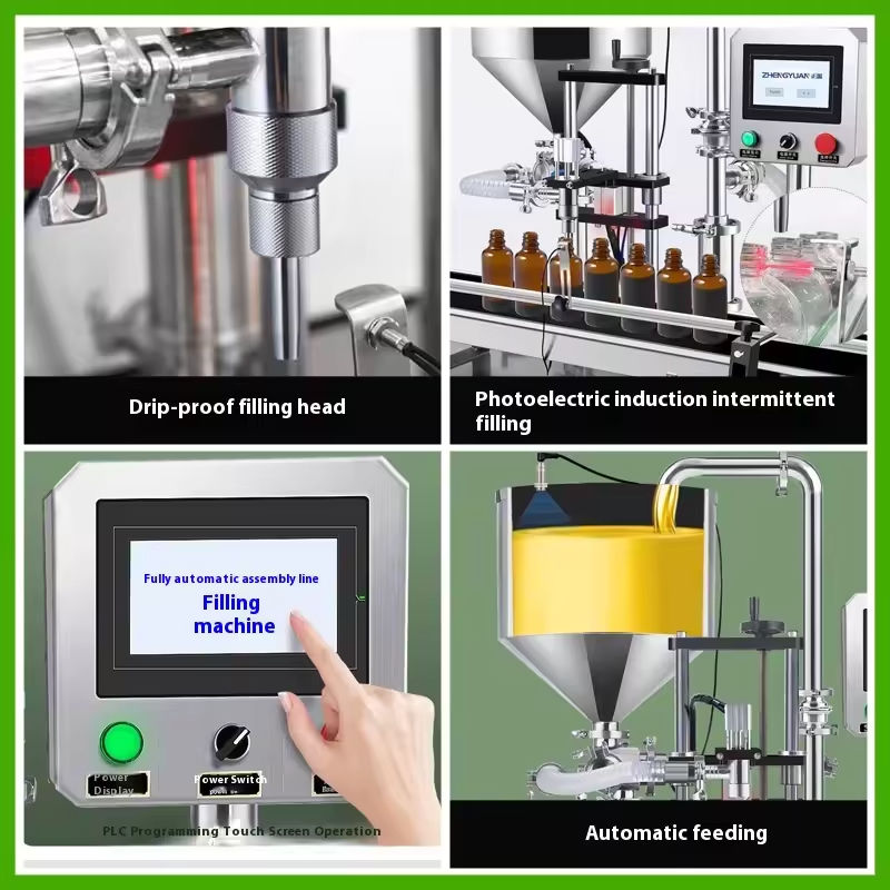 Łatwa obsługa W pełni automatyczna serwo pompa rotacyjna maszyna do napełniania pastami i płynami do miodu, lepkich płynów, masła orzechowego i ketchupu