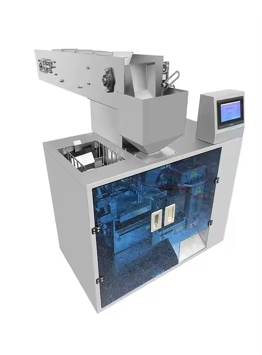 Nowy projekt W pełni automatyczny Wstawaj worek worek granulatów Wypełnianie i uszczelnianie Maszyna do pakowania Proszek granulatów Vertical Bag Packaging