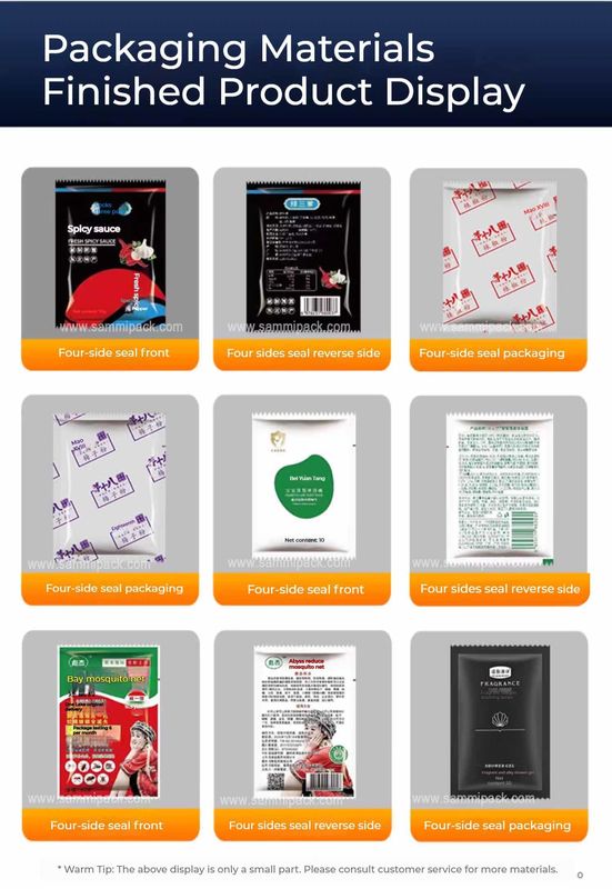 Mały worek Maszyna do pakowania sosu płynnego ketchupu 4 strona pieczęć torebka Producent Dobra cena dla żywności Aplikacja worek opakowania