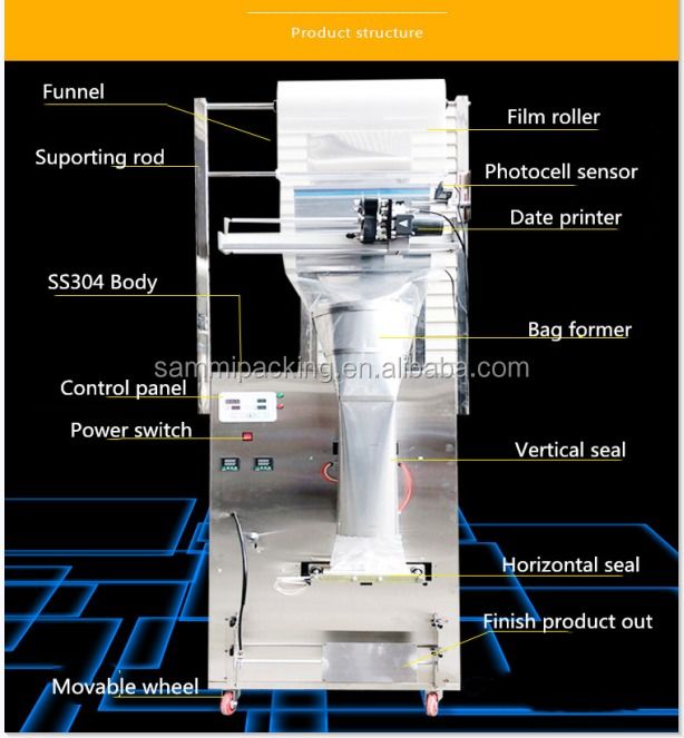 Maszyny do pakowania i pakowania zbóż Maszyny do uszczelniania Cukier Ryż Sól Orzechy Maszyna do pakowania zbóż/1kg Cena fabryczna Gorąca sprzedaż 1kg