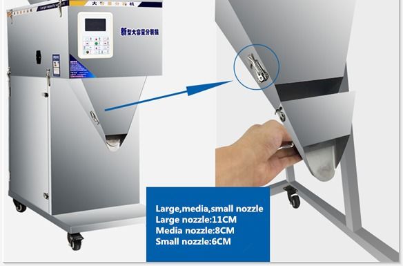 Hot Sale Factory Custom Automatic Grain Weighing Filling Machine,wage Filler,Vibratory Filler 100g-999g