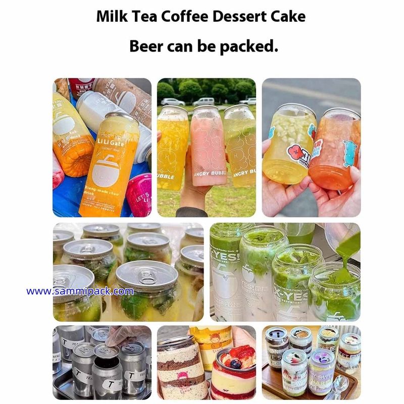 Profesjonalna zgrzewarka do puszek z napojami/żywnością, wysokowydajna elektryczna zgrzewarka do puszek plastikowych do bubble tea, sody, soku, cena hurtowa