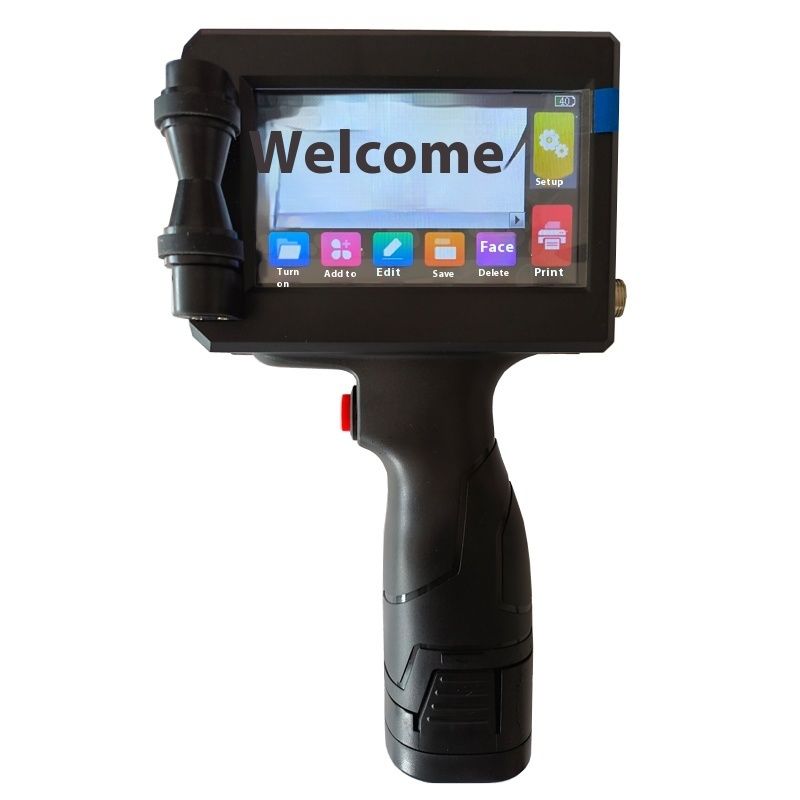 Jeden cali 25,4 mm ręczna drukarka atramentowa kodujące maszyny do daty partii karton drewna Woven Bag Inkjet