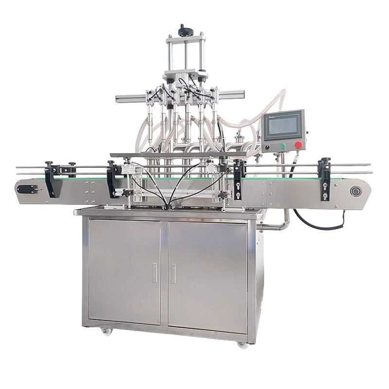 Automatyczna linia produkcyjna do napełniania płynami Automatyczne automatyczne maszyny do napełniania, zakręcania i etykietowania małych butelek