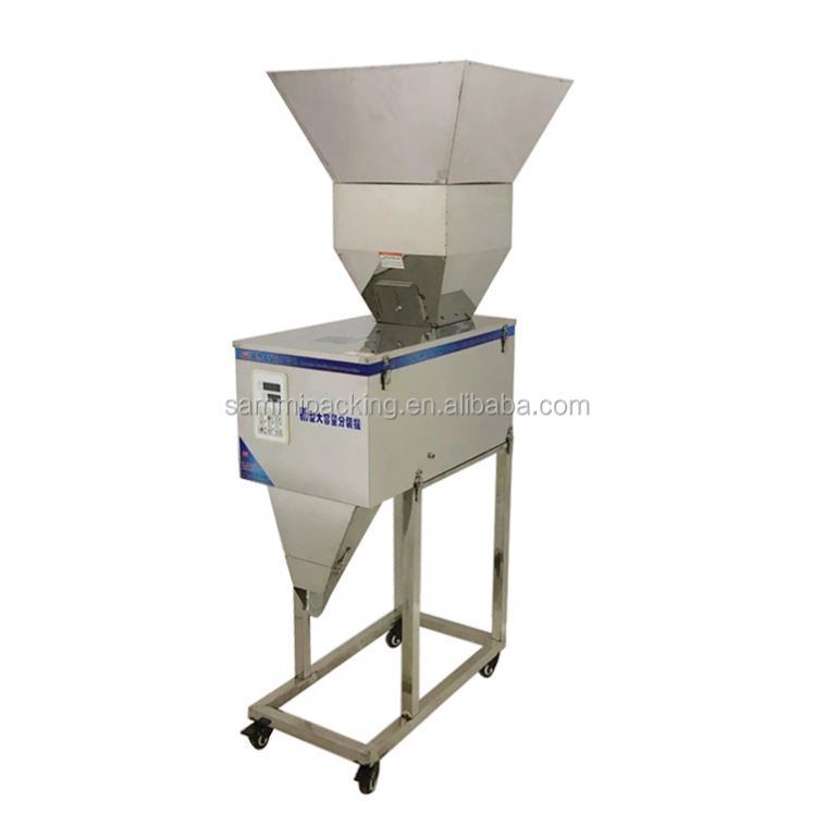 Wysokiej jakości półautomatyczna maszyna do wypełniania granulatów/proszku/ryżu/kawy/przypraw z dużym lejkiem