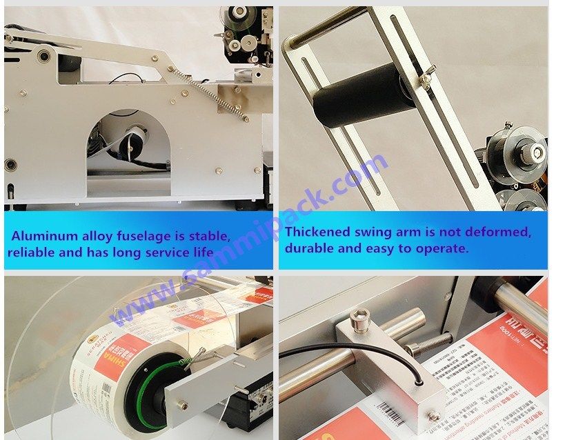 Najwyższej jakości MT-50D Półautomatyczna maszyna do etykietowania butelki okrągłe/krzesełka z kodem na gorąco