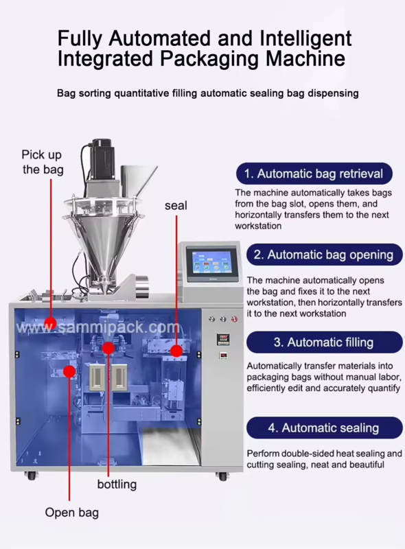 Standup Pouch Zipper Bag Packing Machine Sachet Packing Machine Pouch Filling And Sealing Machine (Puszka z zamykania i uszczelniania)