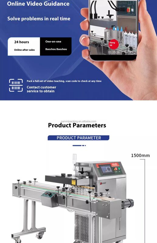 Wysoce wydajna półautomatyczna szklana puszka z plastikiem butelka słoik folia aluminiowa pokrywa indukcyjna maszyna uszczelniająca